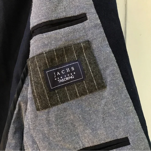 Jachs New York Navy Stretch Corduroy Blazer